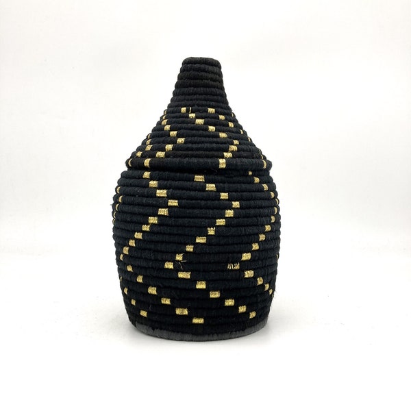 Several models available! Berber box / Moroccan basket / black and gold ethnic basket