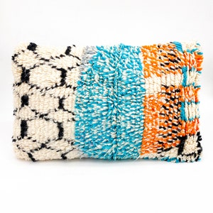 Moroccan Berber cushion cover Boujaad with colorful patterns 60x40cm