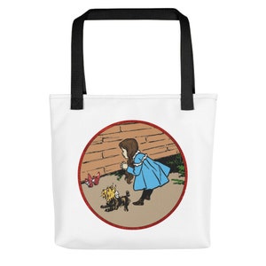 The Wicked Witch is Dead-Cute Dorothy and Toto Wizard of OZ Tote Bag