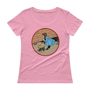 Drop A House on You&quot; Dorothy Ladies&#39; Scoopneck T-Shirt - Wizard of OZ Dorothy Shirt