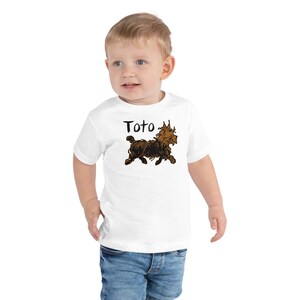 Retro Wizard of OZ Toto the Dog Toddler Short Sleeve Tee