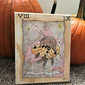 Virgo Tarot Water Color Painting
