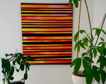 Farbenspiel! Acrylbild, Wanddeko, Geschenk, Wandkunst, Gift,