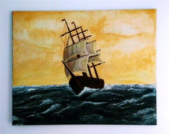 Acrylbild "WINDJAMMER" Wandschmuck und ein besonderer Blickfang