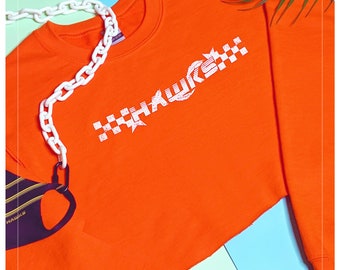 Unisex Hawks Vintage Racer Sweatshirt (Checkered)