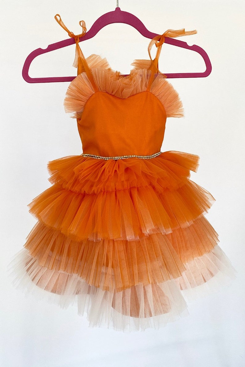 orange tonsurtone dress