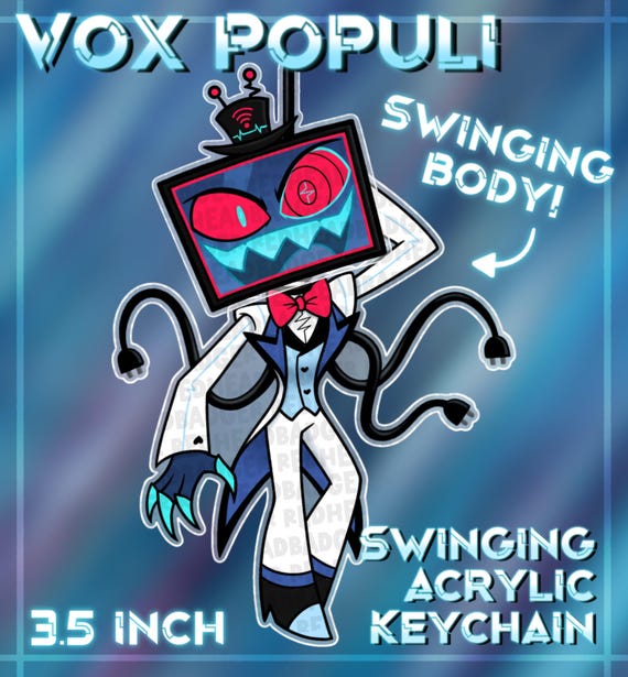 Hail Vox Populi | Hazbin Hotel Keychain