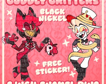 Reserva ya los pines esmaltados de Cuddly Critters Radioapple / Hazbin Hotel.