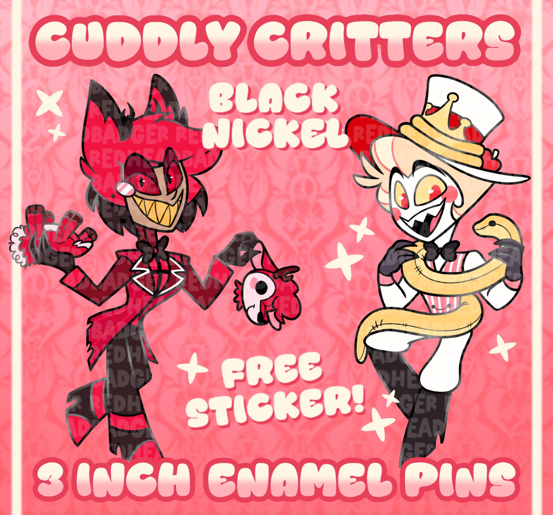 Hazbin hotel pin alastor - Etsy 日本
