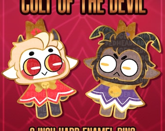 PRE-ORDER Cult of The Lamb Pins | Hazbin Hotel Enamel Pins
