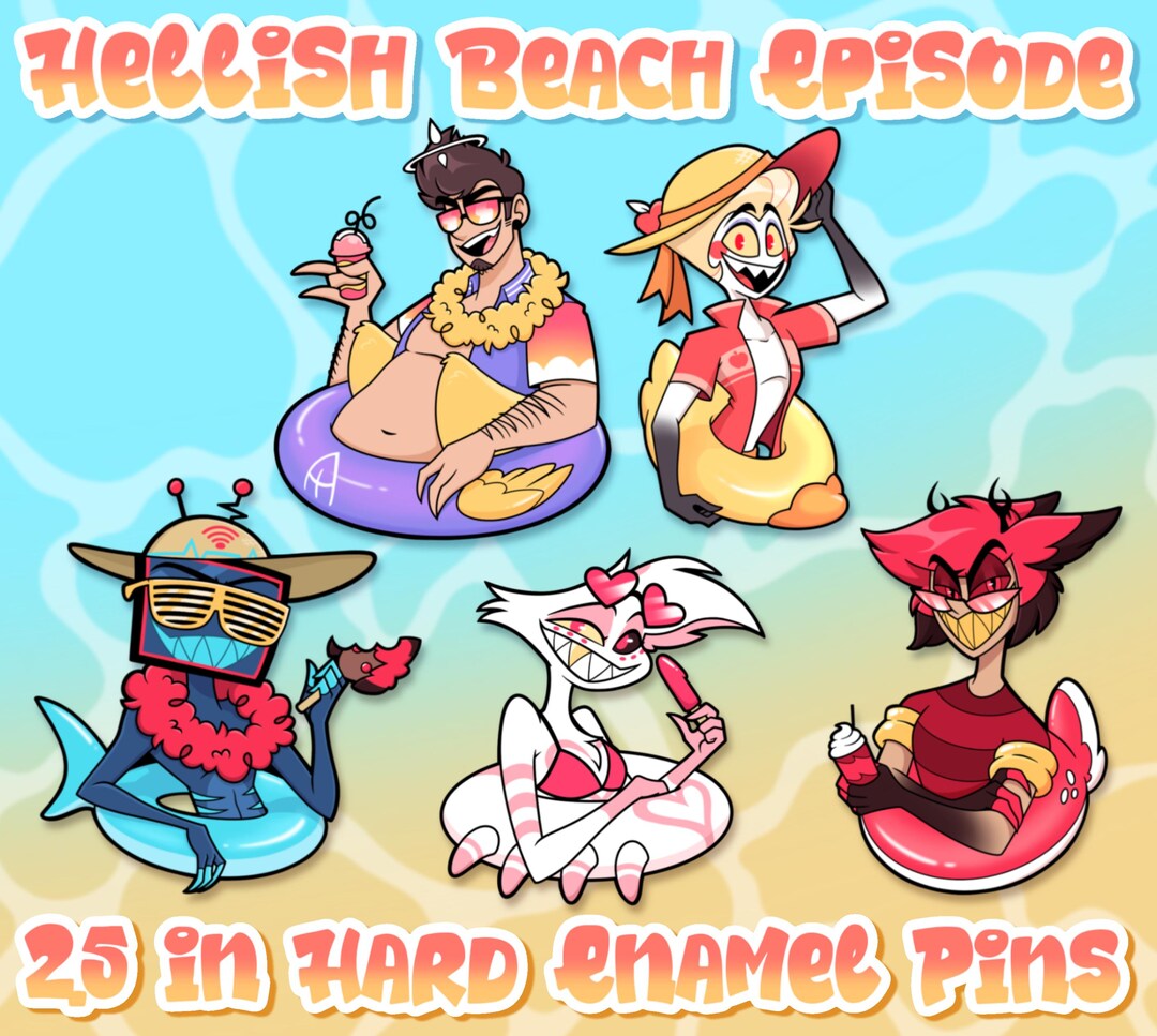 hellish-beach-episode-hazbin-hotel-enamel-pin-etsy