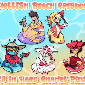 PRE-ORDER Hellish Beach Episode | Hazbin Hotel Enamel Pin