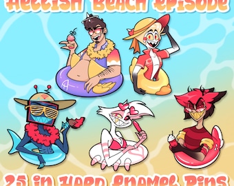 PRE-ORDER Hellish Beach Episode | Hazbin Hotel Enamel Pin