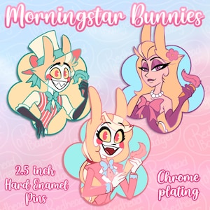 Morningstar Bunnies | Hazbin Hotel Enamel Pins