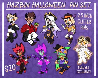 PRE-ORDER Hazbin Halloween Enamel Pins