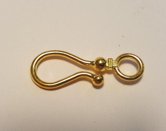 Goldfarbener Hakenverschluss, 4x1,5cm