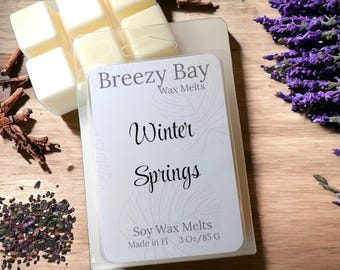 Winter Springs Wax Melts, Soy Wax Tarts, Masculine Fragrance, Wax Melts for Warmer