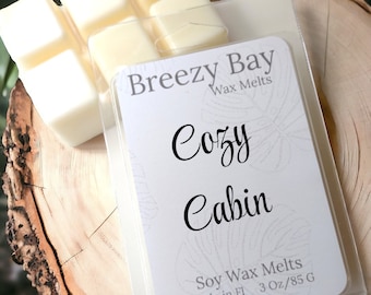 Cozy Cabin Soy Wax Melts, Wax Melts for Warmer, Outdoors Scented, Masculine Wax Tarts