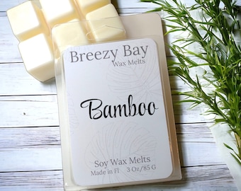 Bamboo Scented Wax Melts, Soy Wax Melts for Warmer, Strong Fresh and Clean Scent, Natural Wax Melts, Bathroom Wax Melts, Gift for Mom