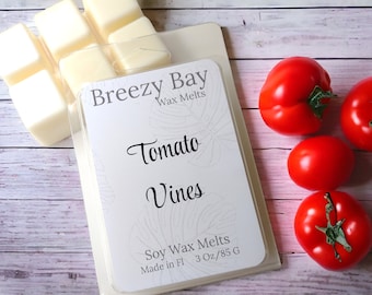 Tomato Vines Wax Melts, STRONG Wax Melt, Soy Wax Melts, Outdoor Scented Tarts