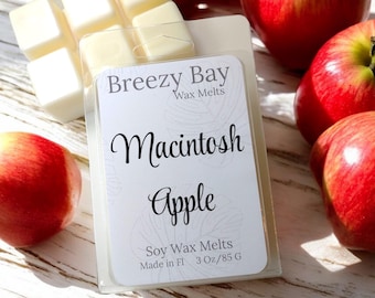 Macintosh Apple Wax Melts, Soy Wax Melts for Warmer, Kitchen Scent