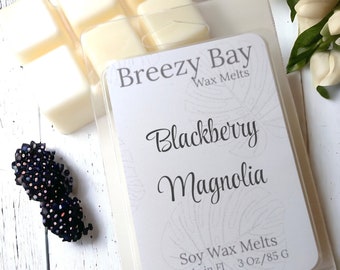 Blackberry Magnolia Soy Wax Melts, Wax Melts for Warmer, Feminine Scented Melts, Gift for Mom