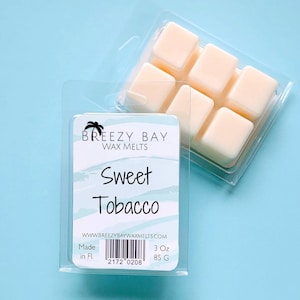 Sweet Tobacco Scented Wax Melts / Strong Scented / Masculine Scent / Home Fragrance