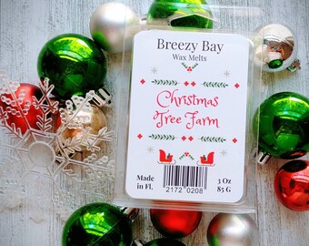 Christmas Tree Farm Wax Melts / Pine Scented Melts / Strong Scented Wax Melts