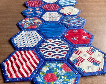 Quilted Americana Decor Table Runner