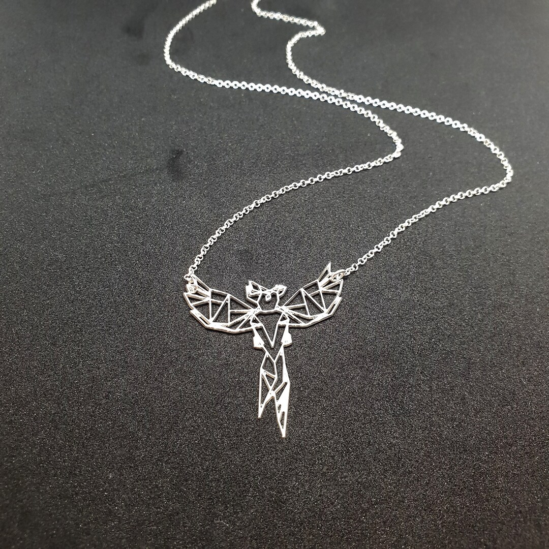 Collana Phönix In Argento 925 Con Ciondolo Fenice In Conchiglia Abalone, Regalo Per Donna - 4