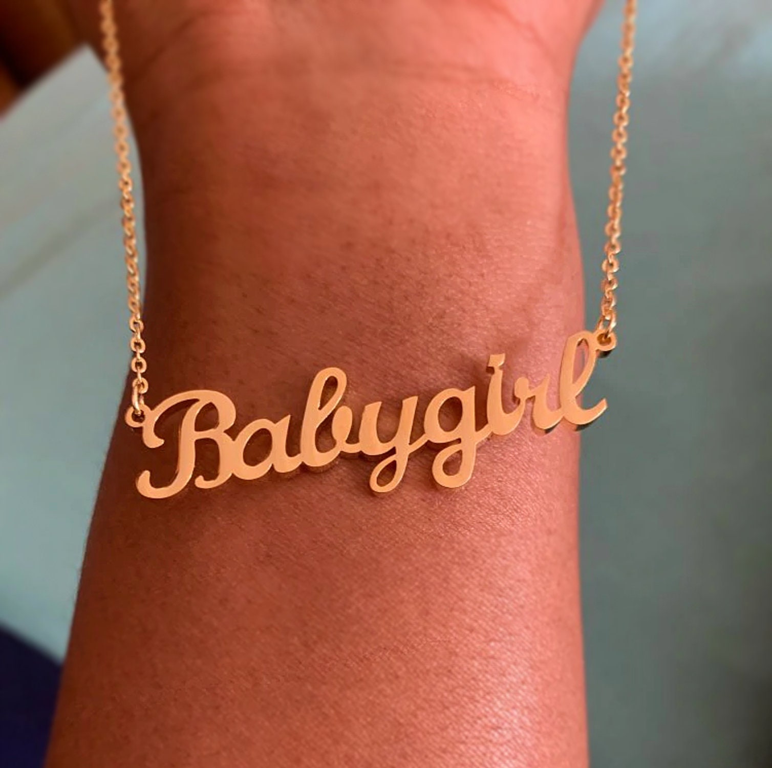 Handmade DHL Babygirl Charm Pendant Necklace Gold Plated Gothic Chain  Jewelry Gift For Girls And Women From Topwholesalerno2, $0.76 | DHgate.Com