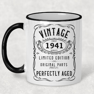 1941 Vintage Gift 84th Birthday Gift Mug Limited Edition for Women 84 Birthday for Men 84 Year Old Birthday Gift Legend was are born