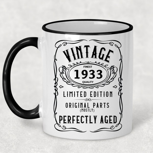 presents 90 year old lady 1933 Vintage Gift 90th Birthday Gift Mug Limited Edition for Women 90 Birthday for Men 90 Year Old Birthday Gift Legend was are born