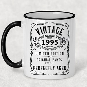 1995 Vintage Gift 29th Birthday Gift Mug Limited Edition for Women 29 Birthday for Men 29 Year Old Birthday Gift Legend was are born in 1995