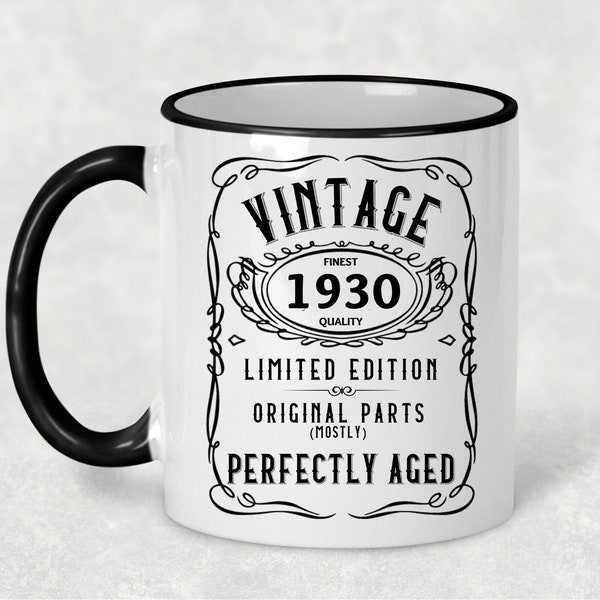 1930 Vintage Gift 94th Birthday Gift Mug Limited Edition for Women 94 Birthday for Men 94 Year Old Birthday Gift Legend was are born
