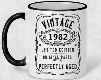 Coffee Cup Mug Travel 11 15 Birthday Limited Edition Made Born In 1982 