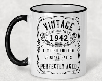1942 Vintage Gift 83rd Birthday Gift Mug Limited Edition for Women 83 Birthday for Men 83 Year Old Birthday Gift Legend was are born