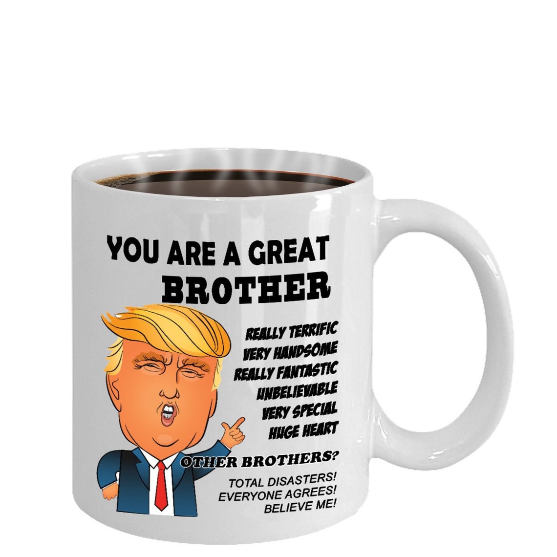 Tazza Divertente Per Cognato Con Donald Trump | 'You Are A Great Brother-in-Law' - Regalo Uomo Per Compleanno E Festa Del Papà