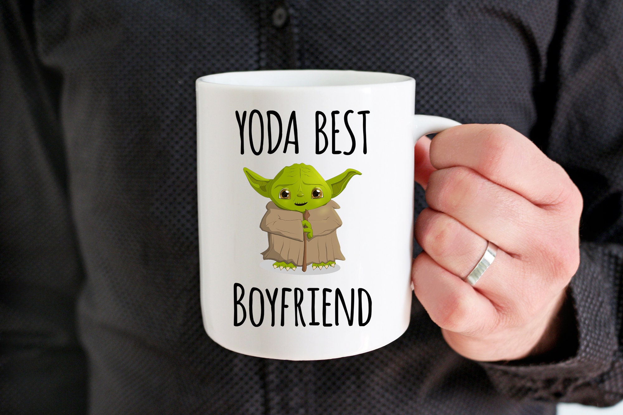 Yoda Best Boyfriend Mug Yoda Best Boyfriend Gift Funny Etsy