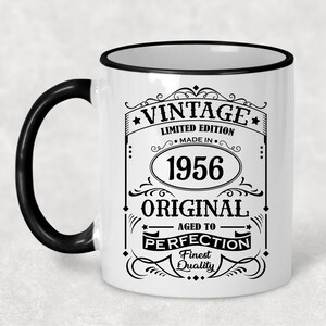 1956 Vintage Birthday Gift Mug: Limited Edition 69th Birthday