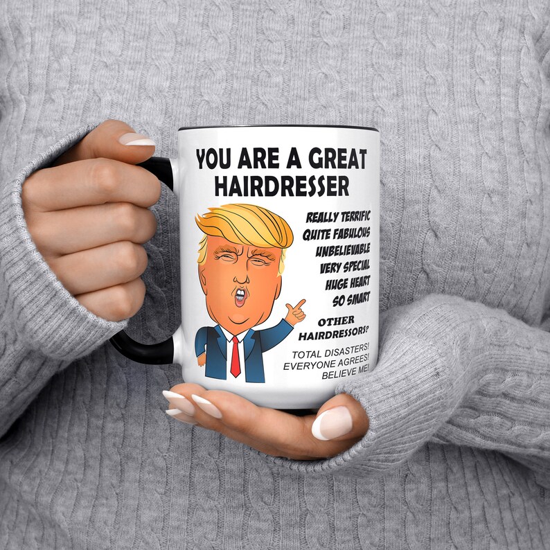 Hairdresser Trump Funny Gift Hairdresser Birthday Gift Gift Etsy