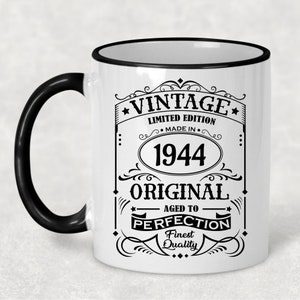1944 Vintage Coffee Mug: 81st Birthday Gift, Limited Edition