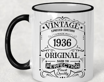 1936 Vintage Limited Edition Coffee Mug - 89th Birthday Gift