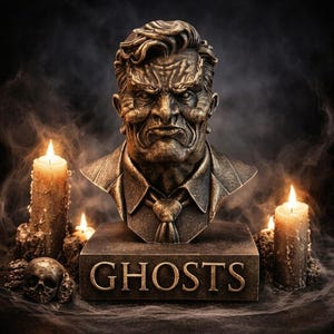 By SATASTEKIN Michael Jackson Ghosts Mayor Ghoul Statue | 3D Printed Resin Bust fan art