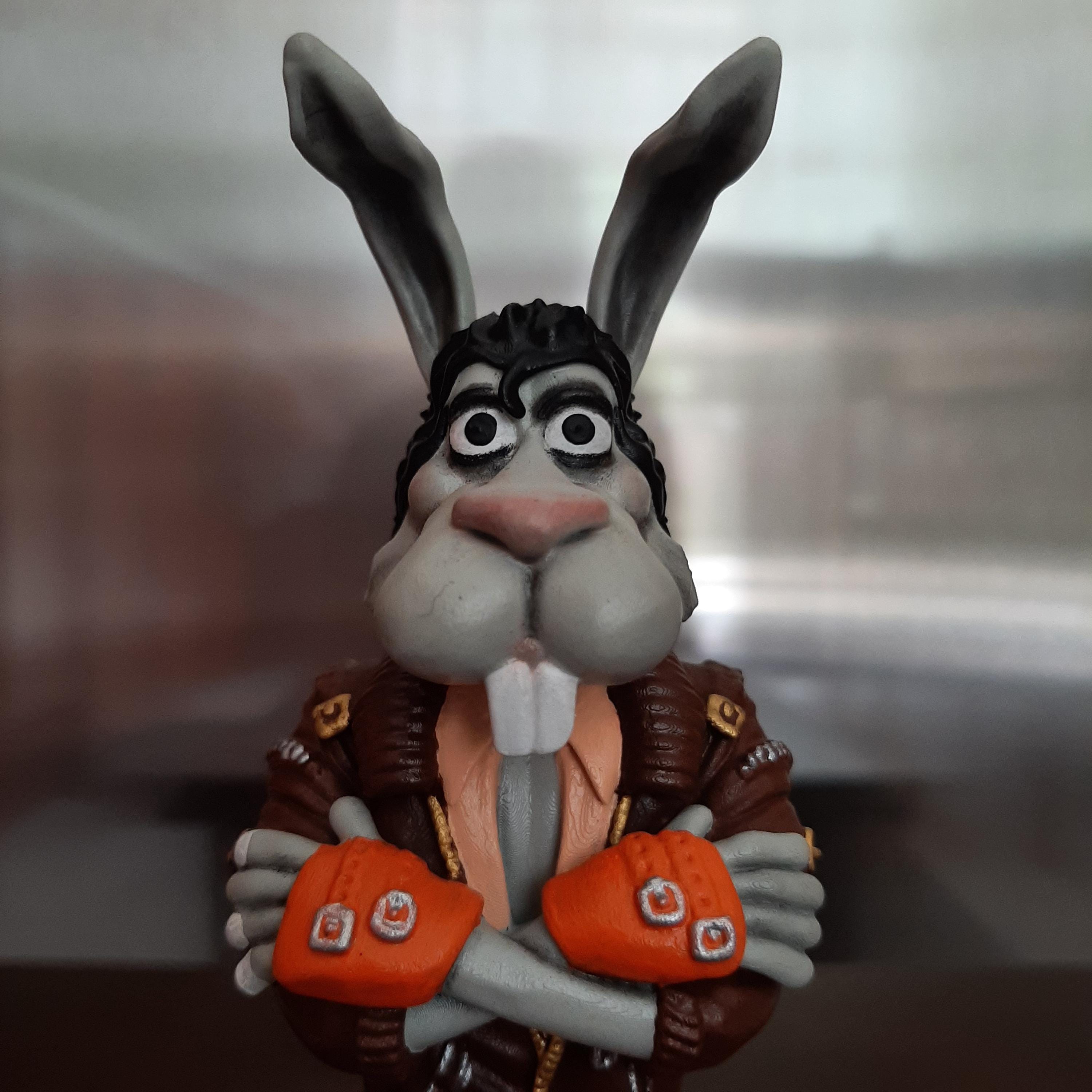 Jackson Rabbit By SATASTEKIN - Michael Jackson Spike the Rabbit 3D Resin Figure ...