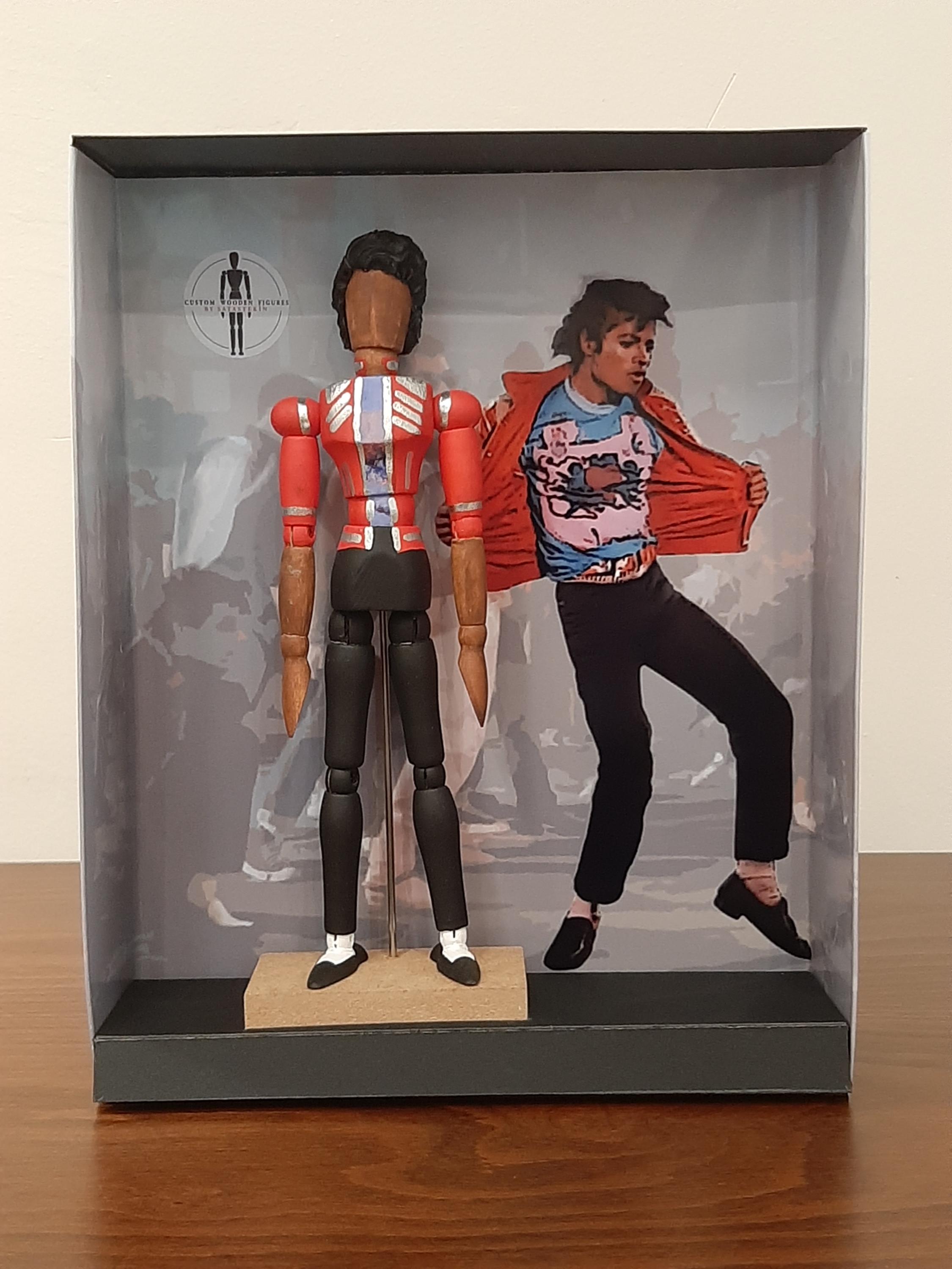 Michael Jackson BEAT IT Wooden Figure Art Doll Mannequin 20