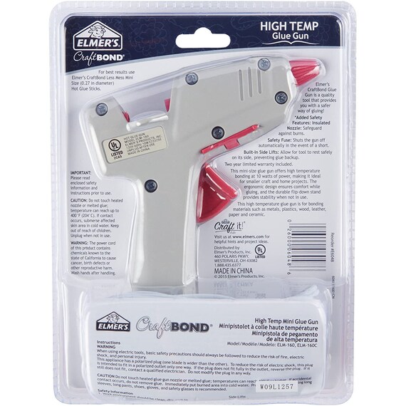 Elmer S Craft Bond High Temp Mini Hot Glue Gun 10w Etsy Uk