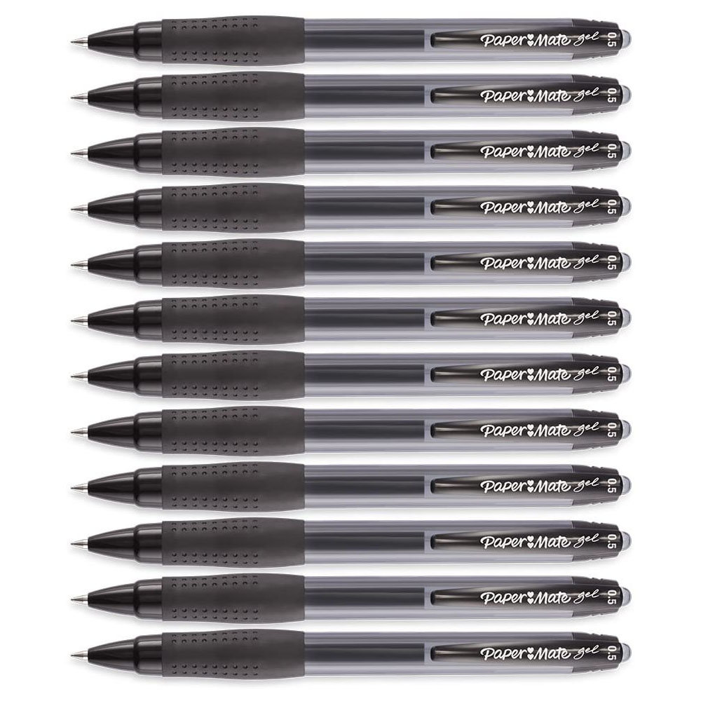 Paper Mate Ballpoint Pen, Profile Retractable Pen, Bold Point (1.4mm),  Black, 20 Count