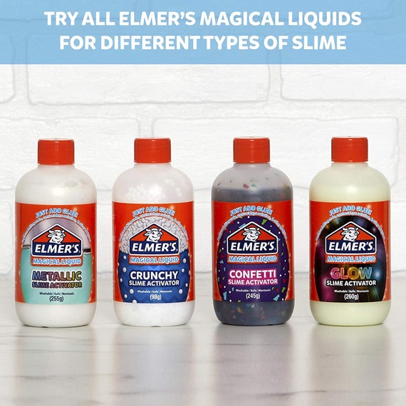 Elmers Glow in the Dark Slime Activator Magical Liquid Glue Slime Activator,  65G Bottle Great for Making Glow in the Dark Slime 