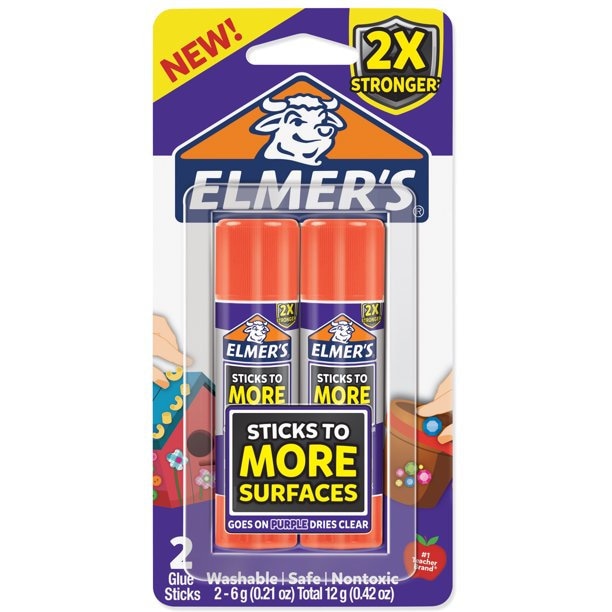 Elmers Extra Strength Glue Sticks 2/Pkg